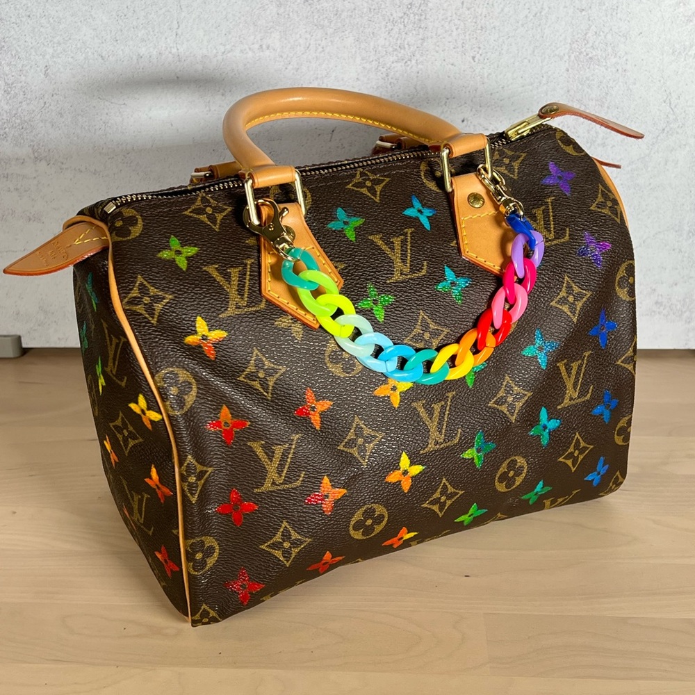 Louis Vuitton Brown Monogram Satchel with Classic Design